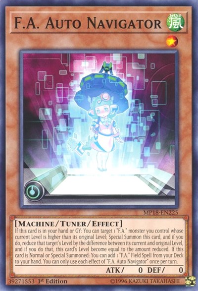 F.A. Auto Navigator (Common) [MP18-EN225-C]