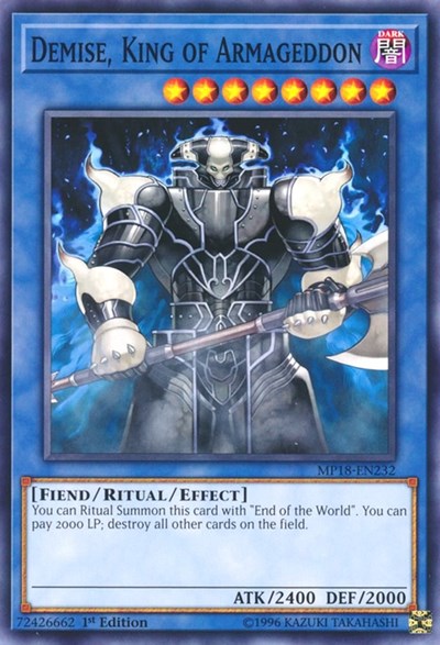 Demise, King of Armageddon (Common) [MP18-EN232-C]