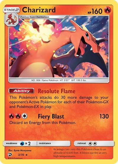 Charizard - 3/70 (Holo Rare) [DRM-3-HR]