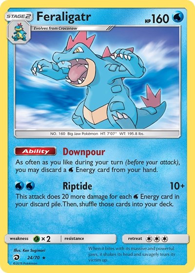 Feraligatr - 24/70 (Holo Rare) [DRM-24-HR]