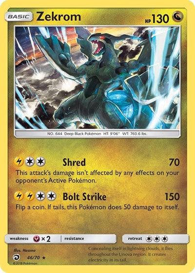 Zekrom - 46/70 (Holo Rare) [DRM-46-HR]