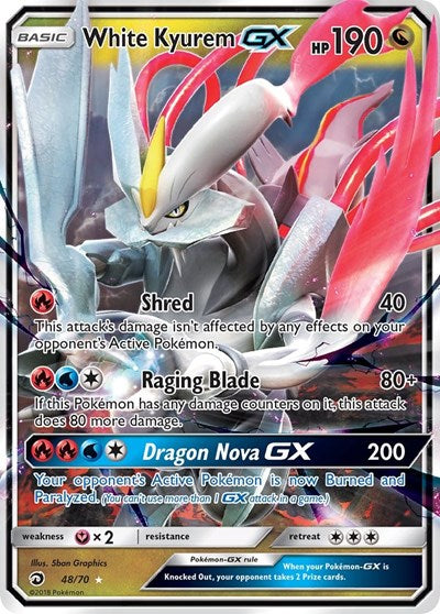 White Kyurem GX - 48/70 (Ultra Rare) [DRM-48-UR]