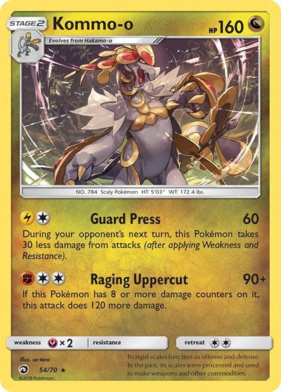 Kommo-o - 54/70 (Holo Rare) [DRM-54-HR]