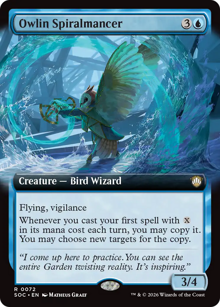 Owlin Spiralmancer - Extended Art [SOC-72]