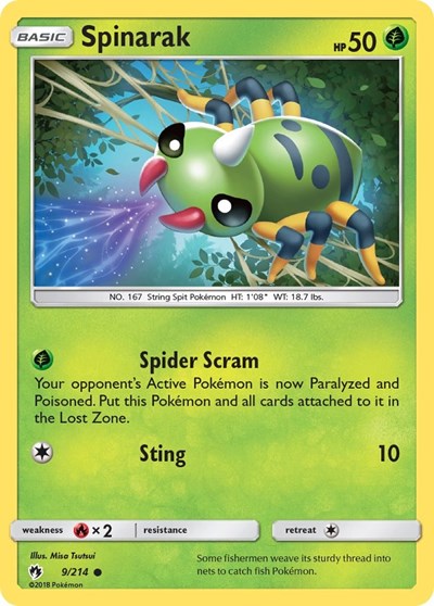 Spinarak - 9/214 (Common) [LOT-9-C]