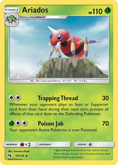 Ariados - 10/214 (Uncommon) [LOT-10-U]