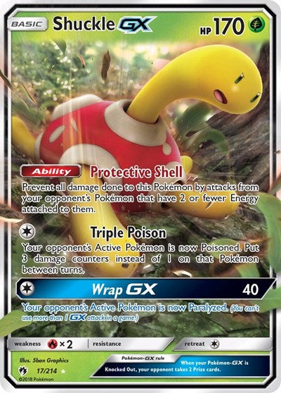 Shuckle GX - 17/214 (Ultra Rare) [LOT-17-UR]