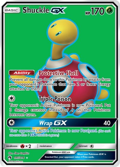 Shuckle GX - 195/214 (Ultra Rare) [LOT-195-UR]