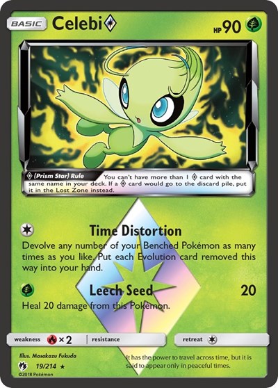 Celebi Prism Star - 19/214 (Prism Rare) [LOT-19-PR]