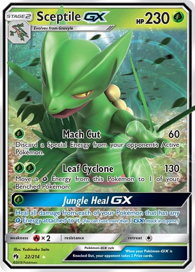 Sceptile GX - 22/214 (Ultra Rare) [LOT-22-UR]