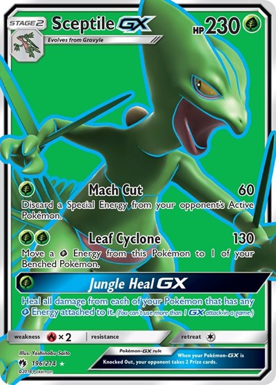 Sceptile GX - 196/214 (Ultra Rare) [LOT-196-UR]