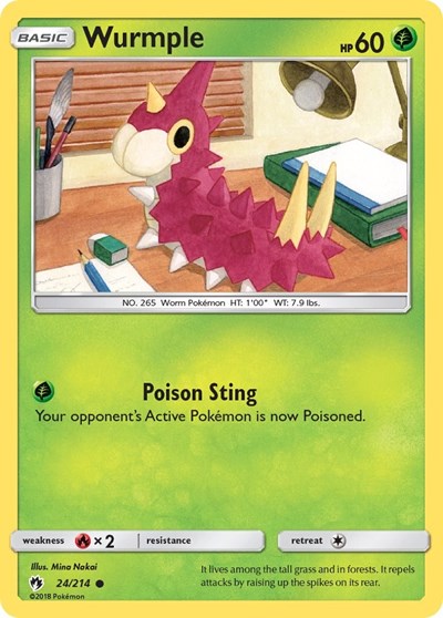 Wurmple - 24/214 (Common) [LOT-24-C]