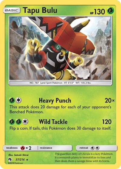 Tapu Bulu - 37/214 (Holo Rare) [LOT-37-HR]
