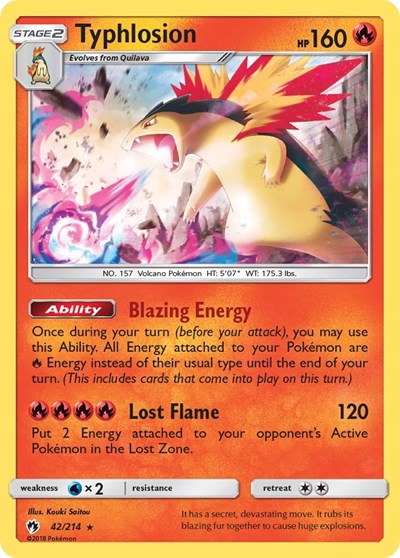 Typhlosion - 42/214 (Holo Rare) [LOT-42-HR]