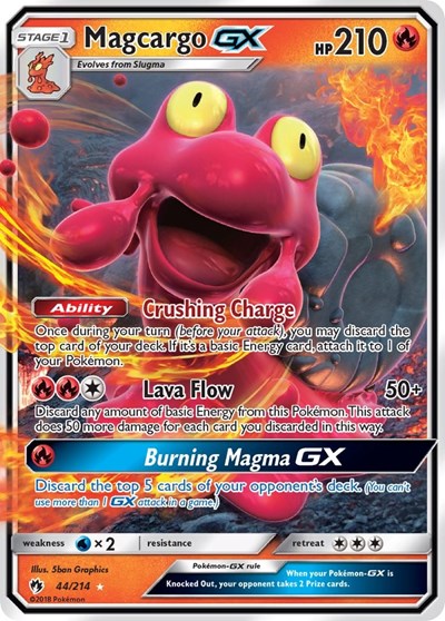 Magcargo GX - 44/214 (Ultra Rare) [LOT-44-UR]