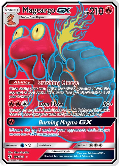 Magcargo GX - 198/214 (Ultra Rare) [LOT-198-UR]