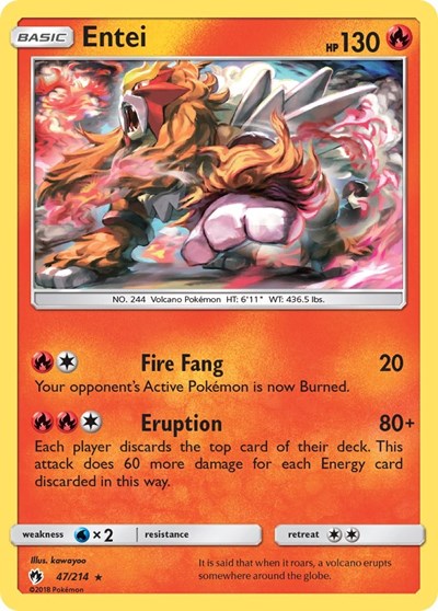 Entei - 47/214 (Rare) [LOT-47-R]