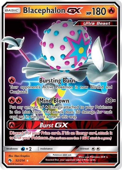 Blacephalon GX - 52/214 (Ultra Rare) [LOT-52-UR]