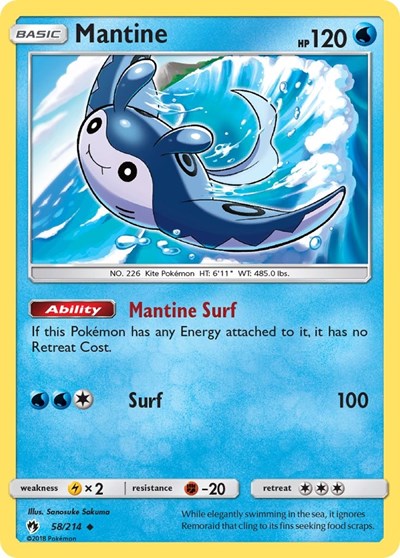 Mantine - 58/214 (Uncommon) [LOT-58-U]