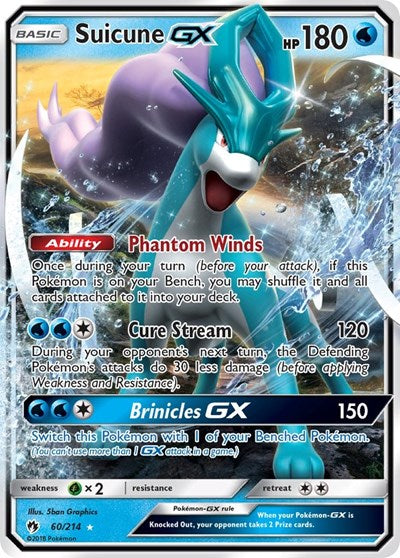 Suicune GX - 60/214 (Ultra Rare) [LOT-60-UR]
