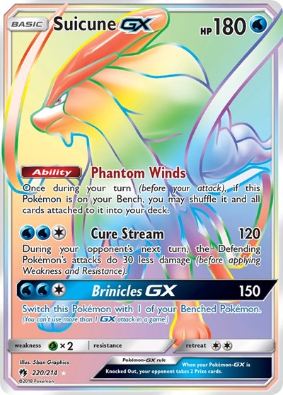 Suicune GX - 220/214 (Secret Rare) [LOT-220-SR]