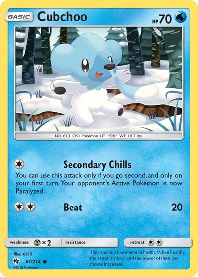 Cubchoo - 61/214 (Common) [LOT-61-C]