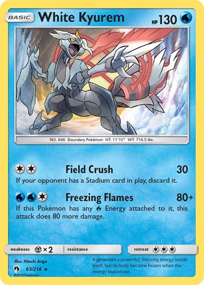 White Kyurem - 63/214 (Holo Rare) [LOT-63-HR]
