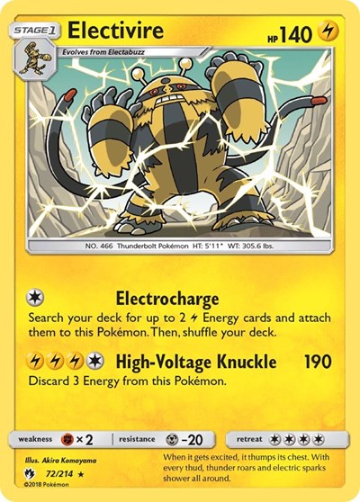 Electivire - 72/214 (Rare) [LOT-72-R]