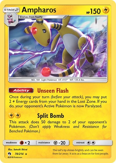 Ampharos - 78/214 (Holo Rare) [LOT-78-HR]