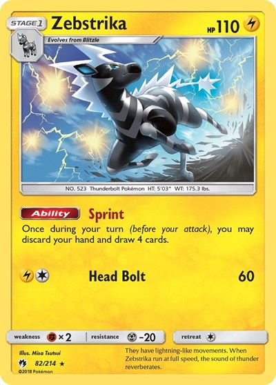 Zebstrika - 82/214 (Rare) [LOT-82-R]