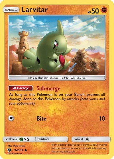 Larvitar - 114/214 (Common) [LOT-114-C]