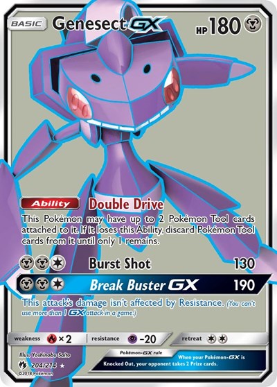 Genesect GX - 204/214 (Ultra Rare) [LOT-204-UR]