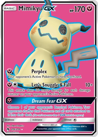 Mimikyu GX - 206/214 (Ultra Rare) [LOT-206-UR]