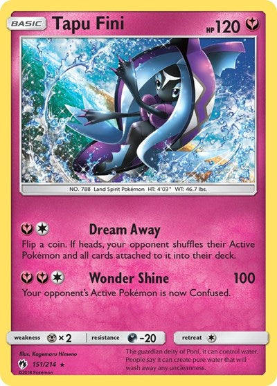 Tapu Fini - 151/214 (Holo Rare) [LOT-151-HR]