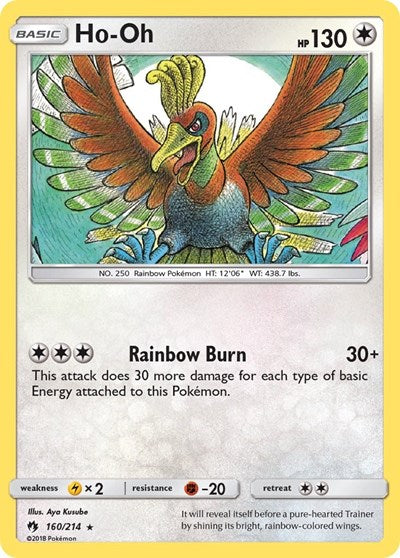 Ho-Oh - 160/214 (Rare) [LOT-160-R]
