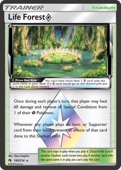 Life Forest Prism Star - 180/214 (Prism Rare) [LOT-180-PR]