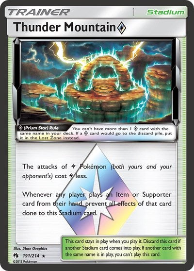 Thunder Mountain Prism Star - 191/214 (Prism Rare) [LOT-191-PR]