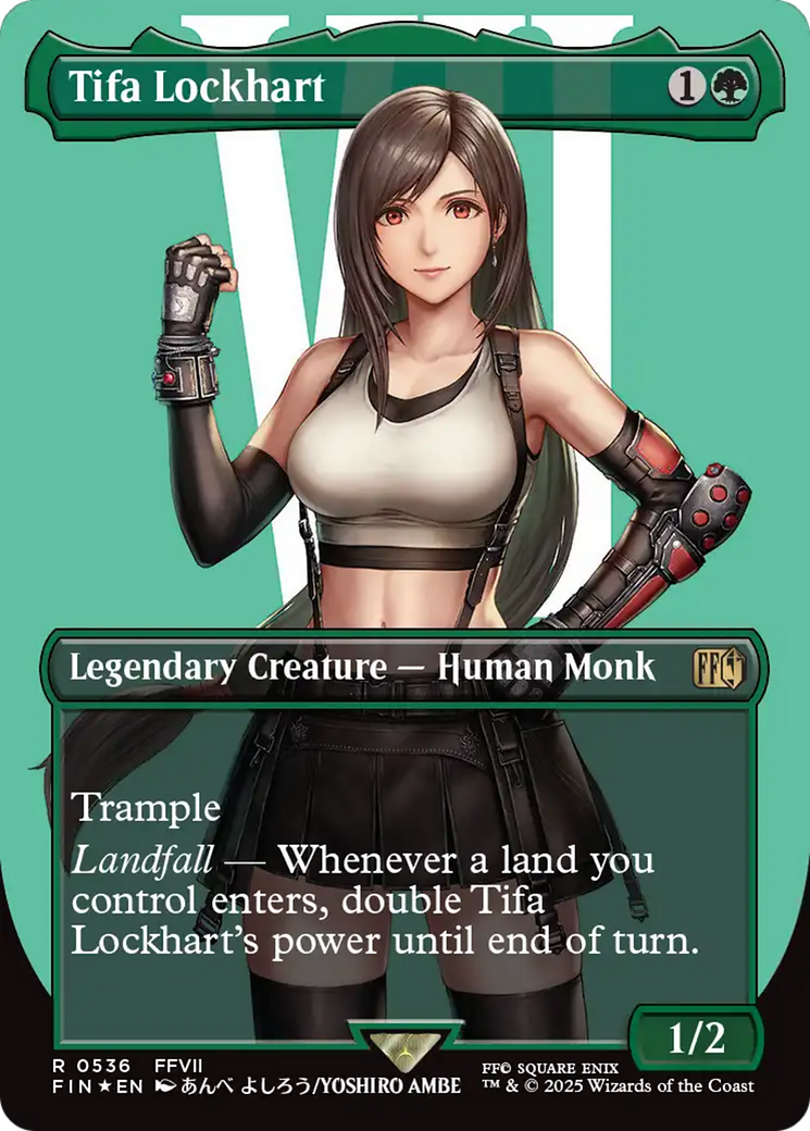 Tifa Lockhart - Borderless - Surge Foil - Full Art [FIN-536]