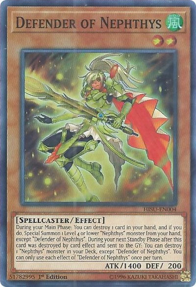 Defender of Nephthys (Super Rare) [HISU-EN004-SuR]