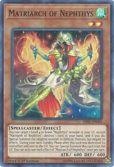 Matriarch of Nephthys (Super Rare) [HISU-EN001-SuR]