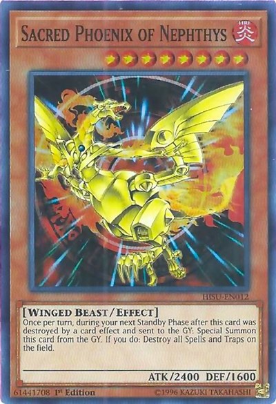 Sacred Phoenix of Nephthys (Super Rare) [HISU-EN012-SuR]