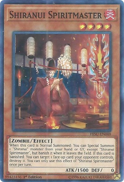 Shiranui Spiritmaster (Super Rare) [HISU-EN048-SuR]
