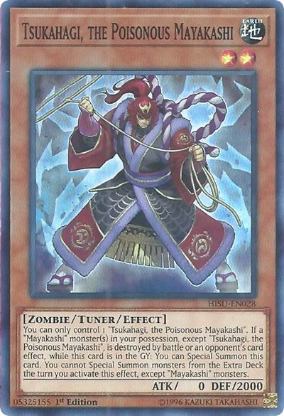 Tsukahagi, the Poisonous Mayakashi (Super Rare) [HISU-EN028-SuR]