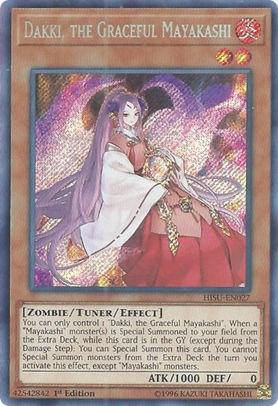 Dakki, the Graceful Mayakashi (Secret Rare) [HISU-EN027-SeR]