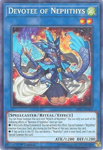 Devotee of Nephthys (Secret Rare) [HISU-EN005-SeR]