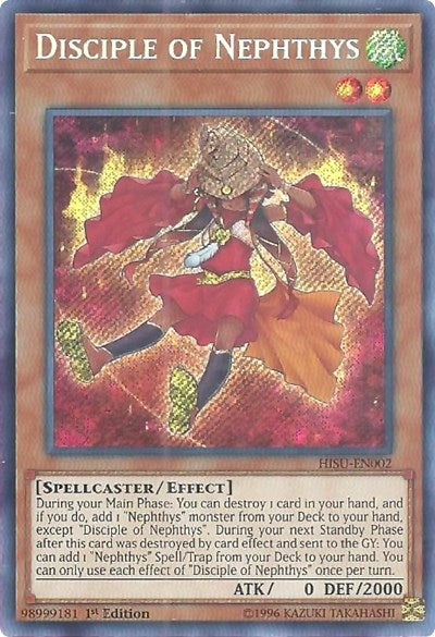 Disciple of Nephthys (Secret Rare) [HISU-EN002-SeR]