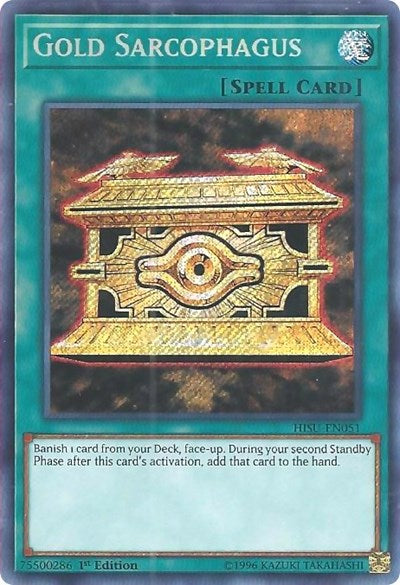 Gold Sarcophagus (Secret Rare) [HISU-EN051-SeR]