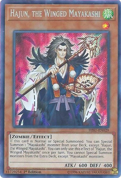 Hajun, the Winged Mayakashi (Secret Rare) [HISU-EN029-SeR]