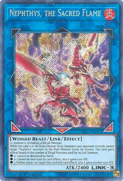 Nephthys, the Sacred Flame (Secret Rare) [HISU-EN008-SeR]