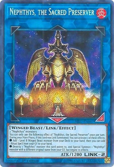 Nephthys, the Sacred Preserver (Secret Rare) [HISU-EN007-SeR]